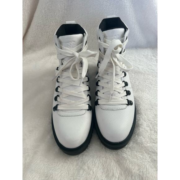 Cougar Nash White Leather Waterproof Hiking Style Boots Women’s Size 7 - Picture 2 of 11